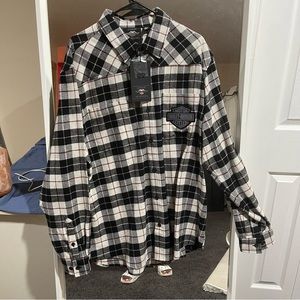 Harley Davidson flannel shirt XL